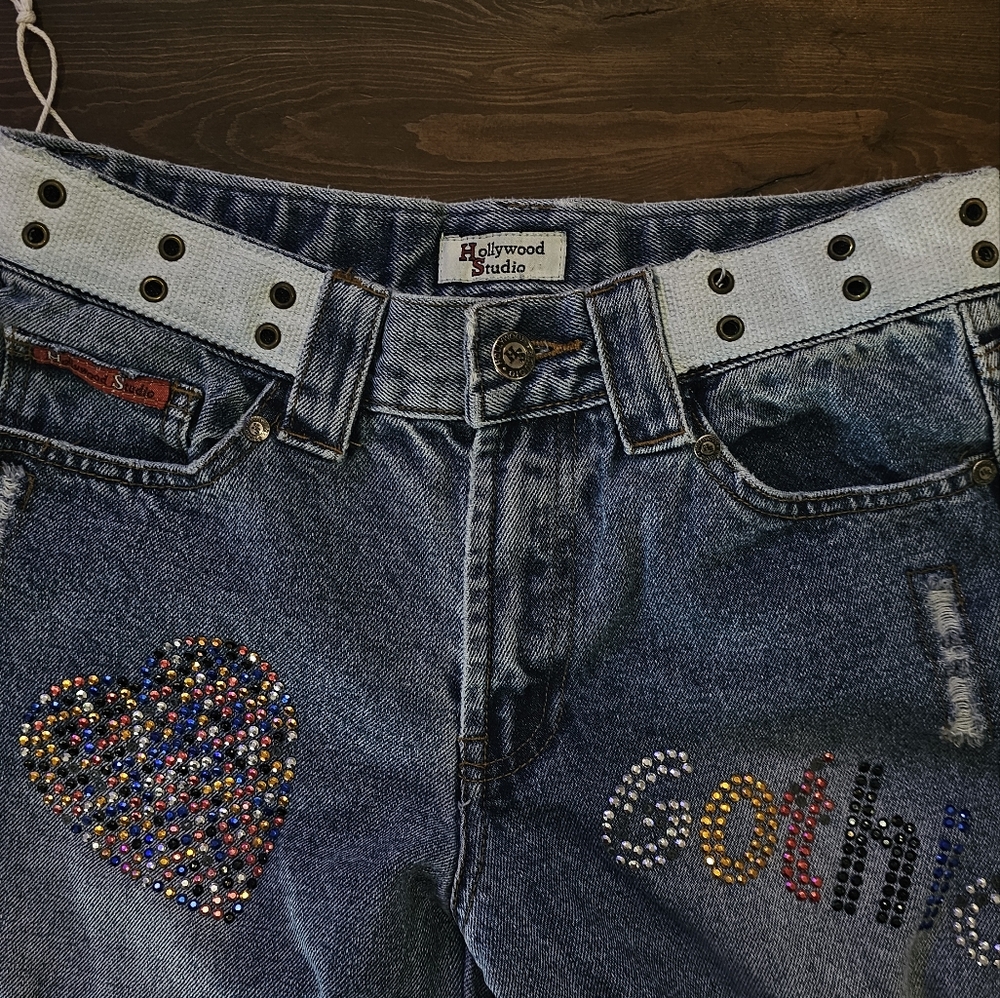 Vintage Hollywood studio bedazzled jeans